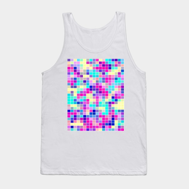 Colorful Mosaic Pattern Tank Top by DragonTees